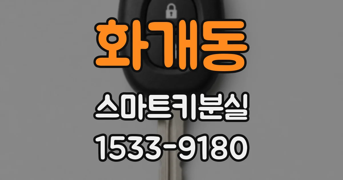 화개동 스마트키분실