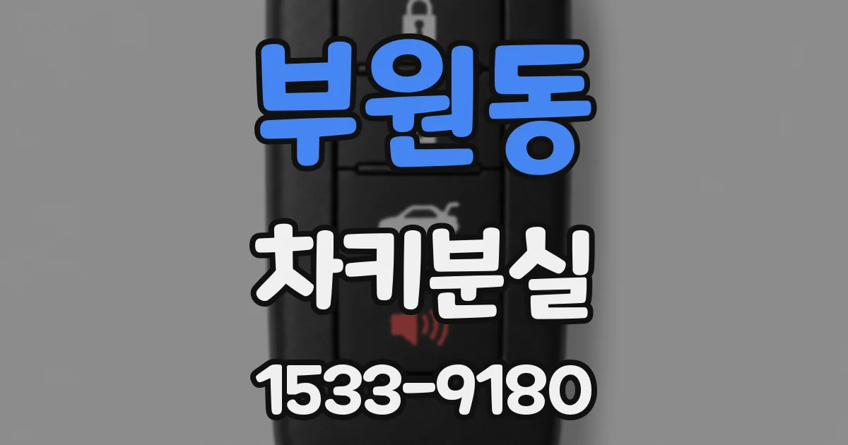 부원동 차키분실