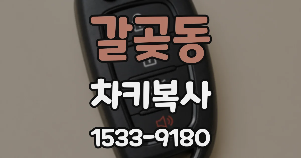 갈곶동 차키복사