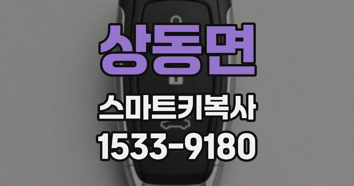 상동면 스마트키복사