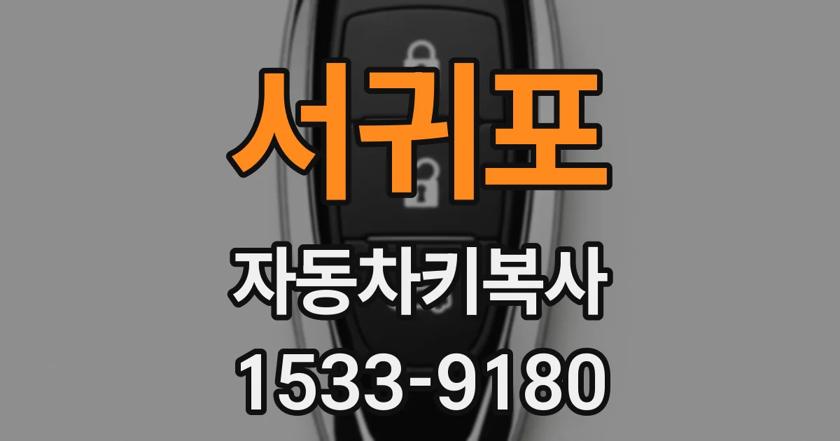 서귀포 자동차키복사