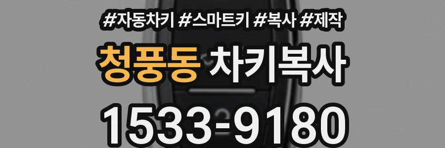 청풍동 차키복사