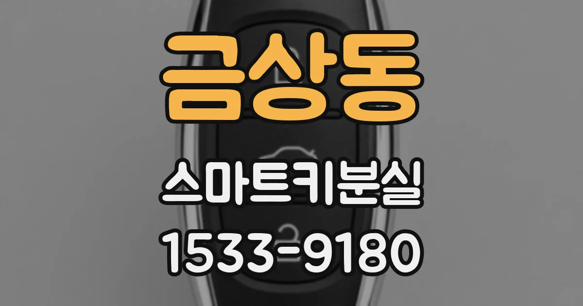 금상동 스마트키분실
