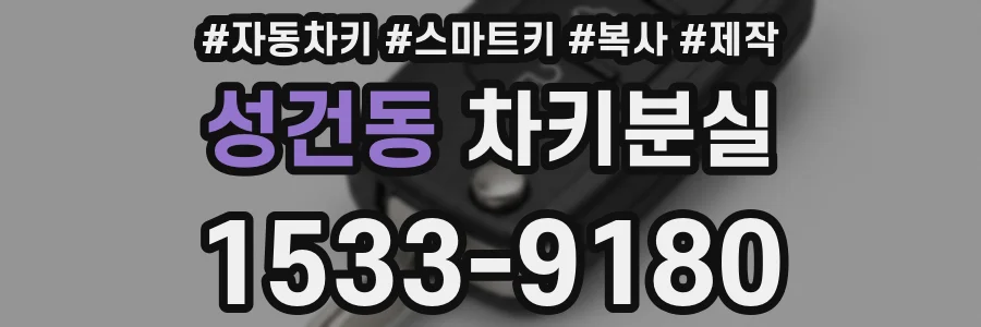 성건동 차키분실