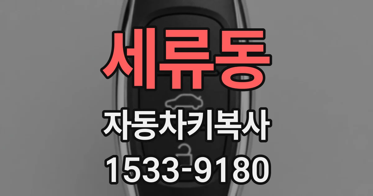 세류동 자동차키복사