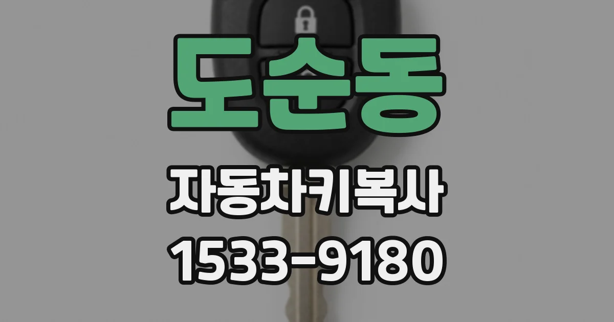 도순동 자동차키복사