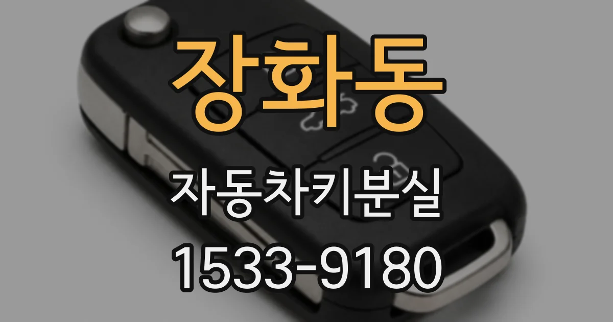 장화동 자동차키분실