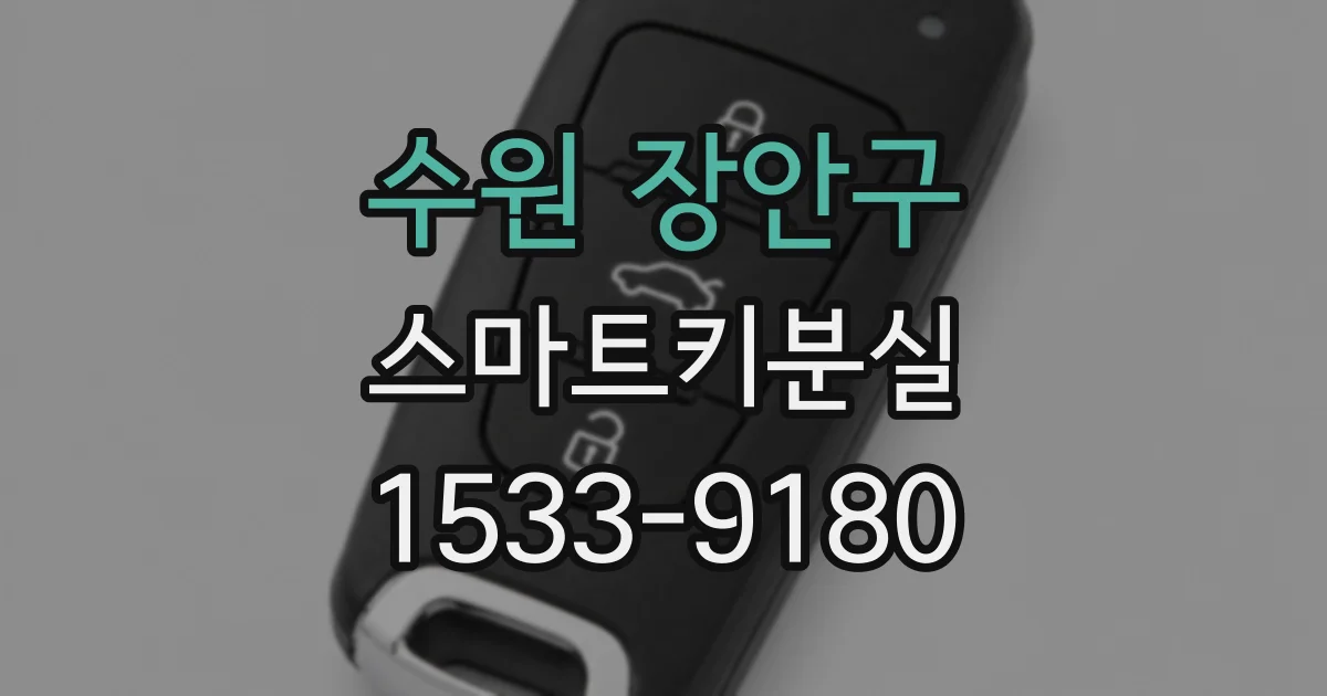 수원 장안구 스마트키분실