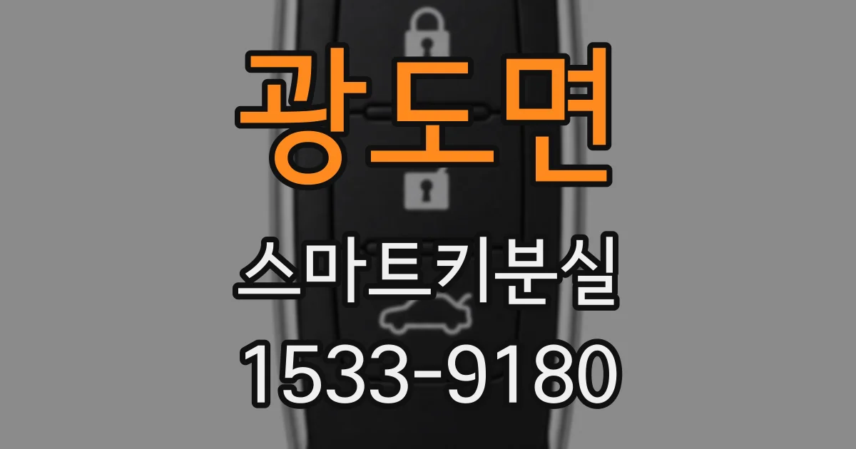 광도면 스마트키분실