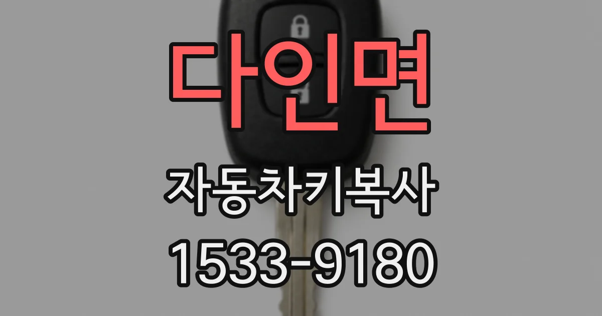 다인면 자동차키복사