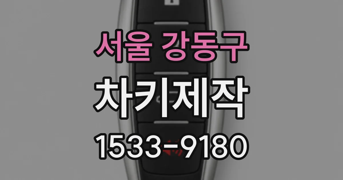 서울 강동구 차키제작