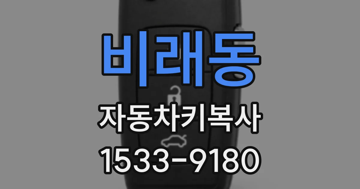 비래동 자동차키복사