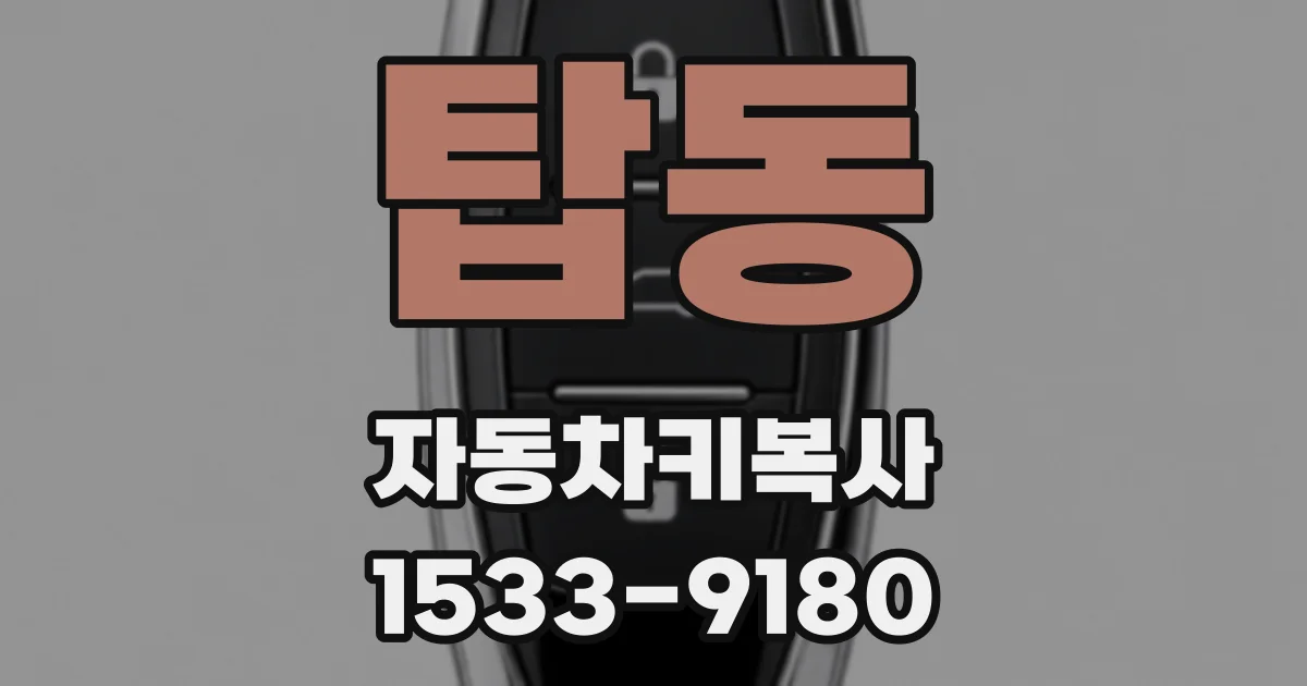 탑동 자동차키복사