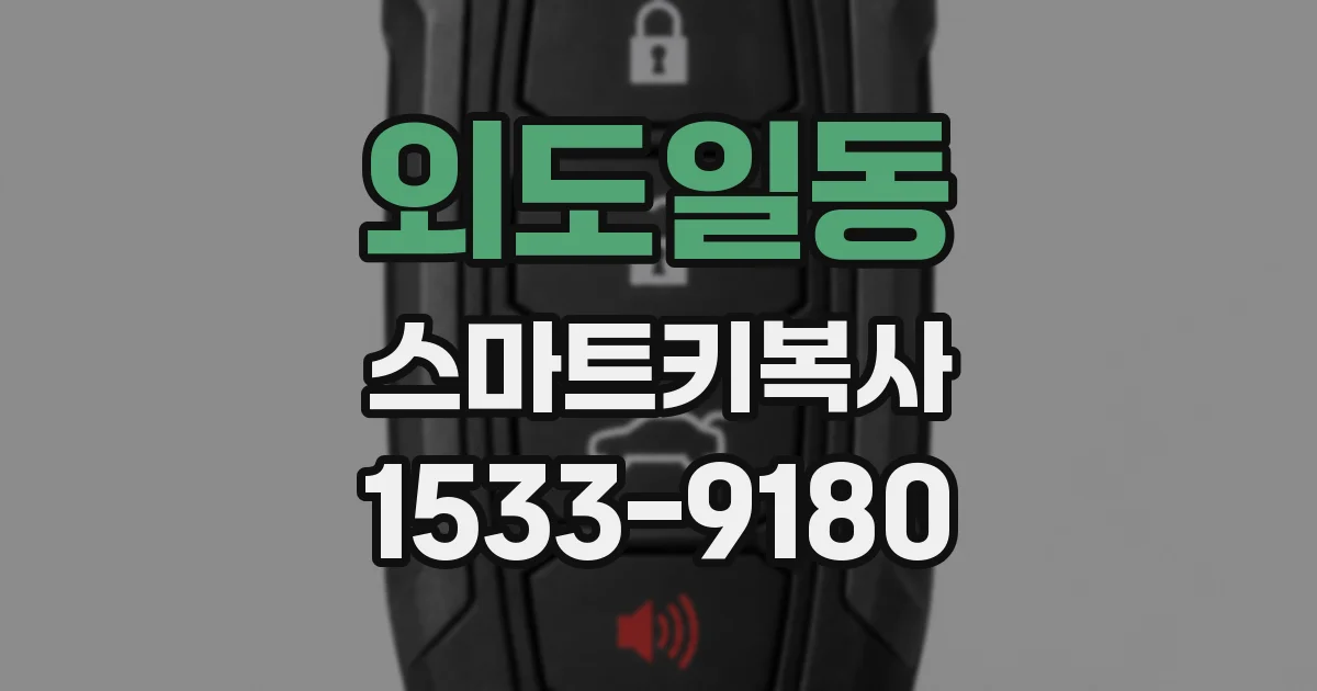 외도일동 스마트키복사
