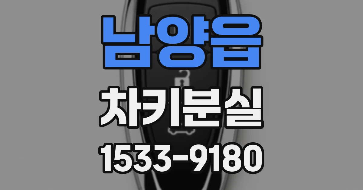 남양읍 차키분실