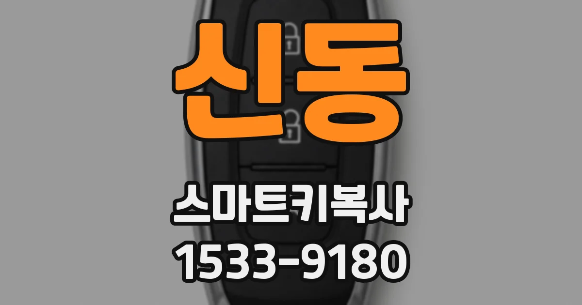 신동 스마트키복사