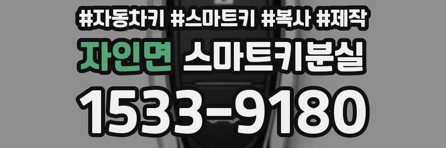 자인면 스마트키분실