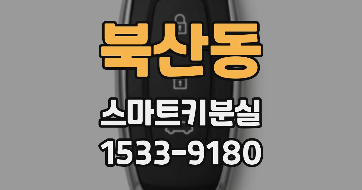 북산동 스마트키분실