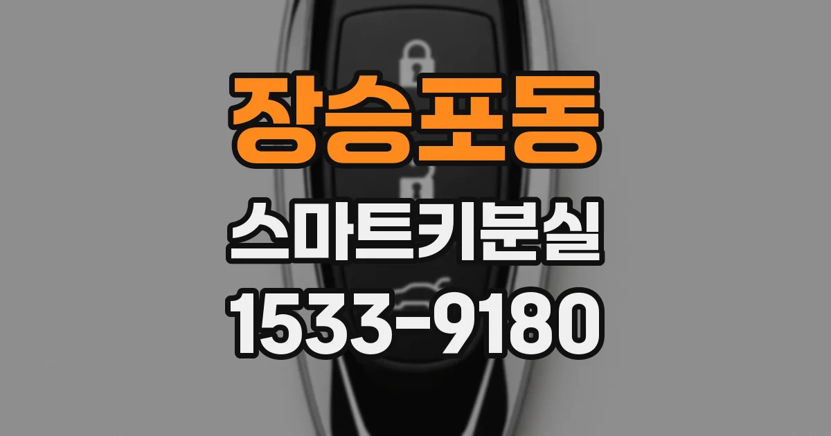 장승포동 스마트키분실