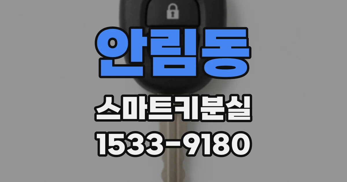 안림동 스마트키분실