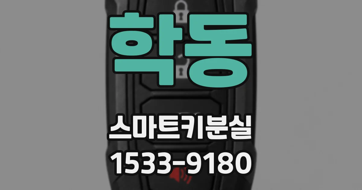 학동 스마트키분실