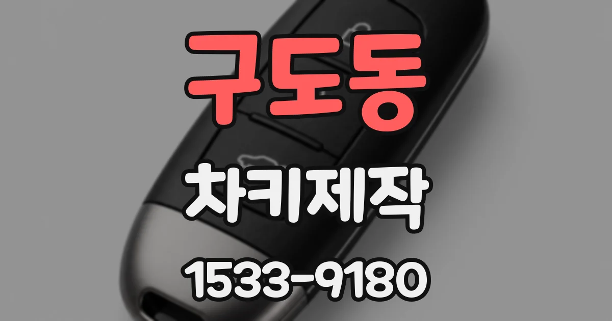 구도동 차키제작