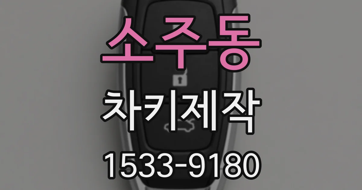 소주동 차키제작