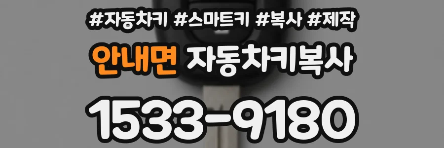 안내면 자동차키복사