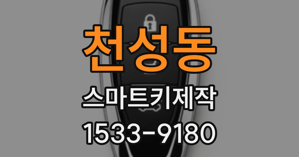 천성동 스마트키제작