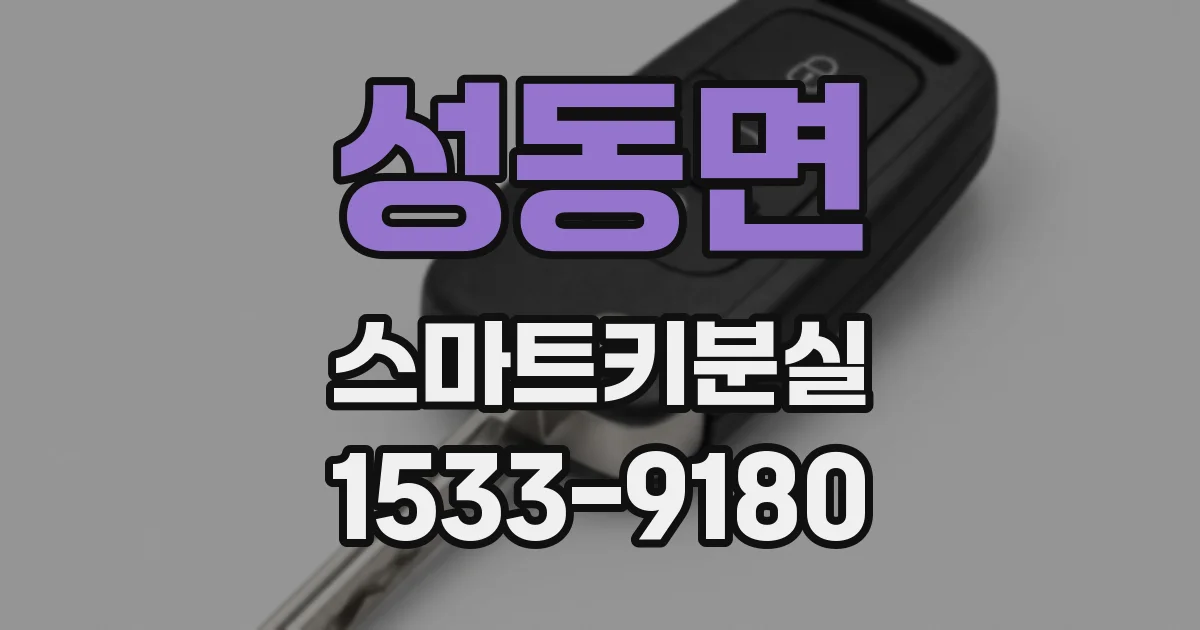 성동면 스마트키분실