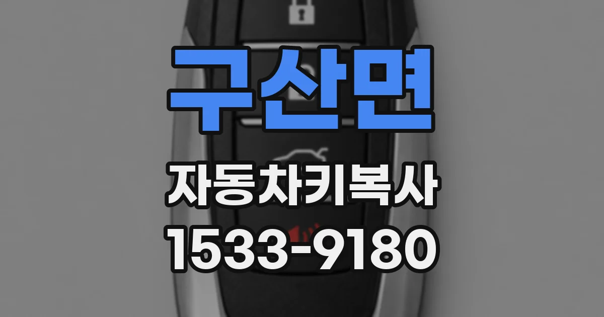 구산면 자동차키복사