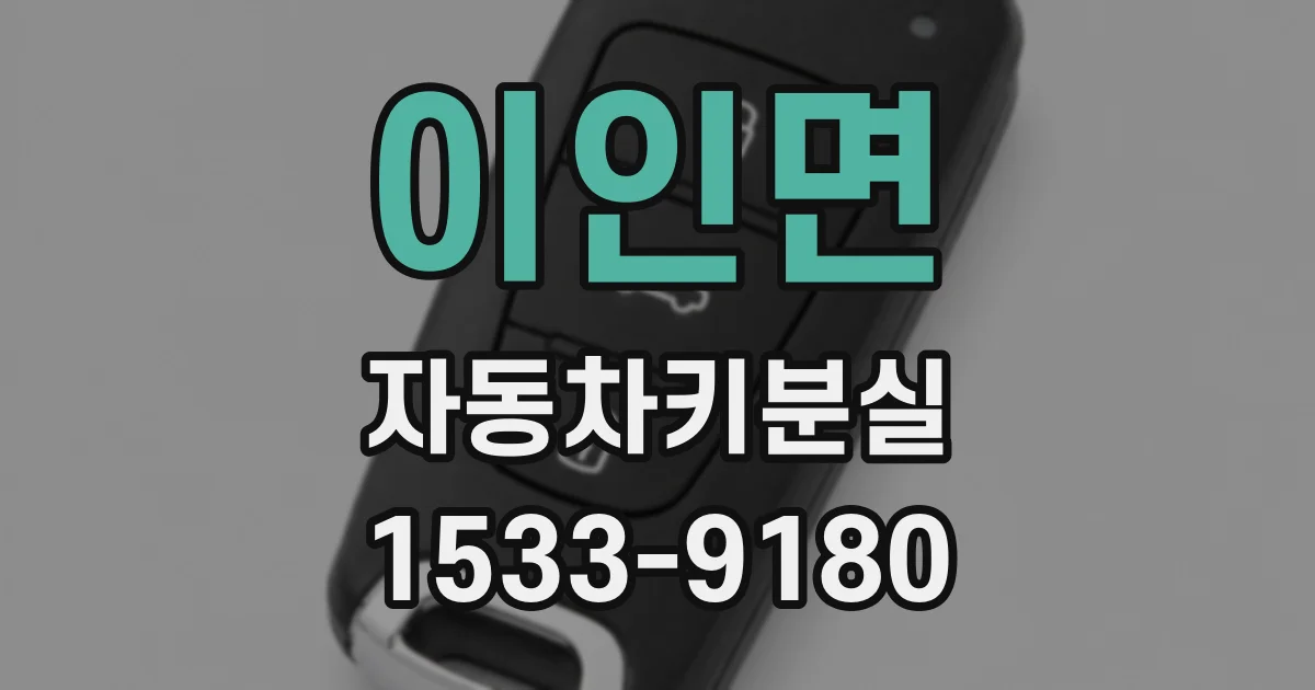 이인면 자동차키분실