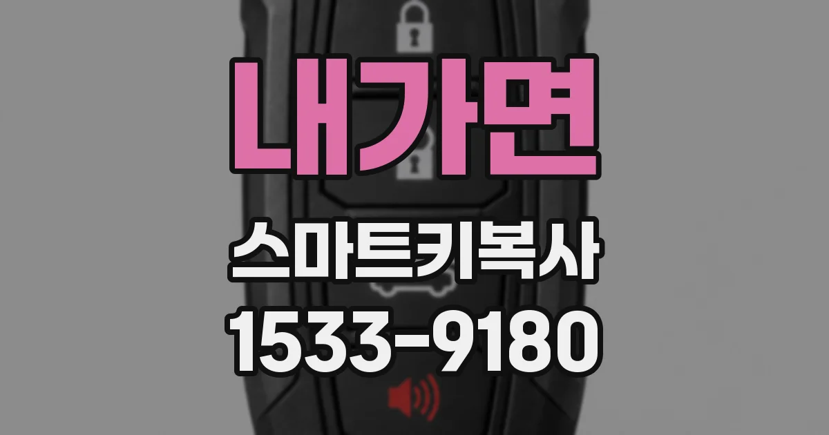 내가면 스마트키복사