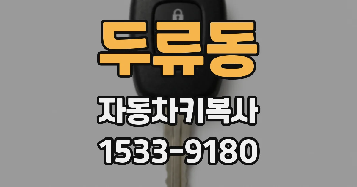 두류동 자동차키복사