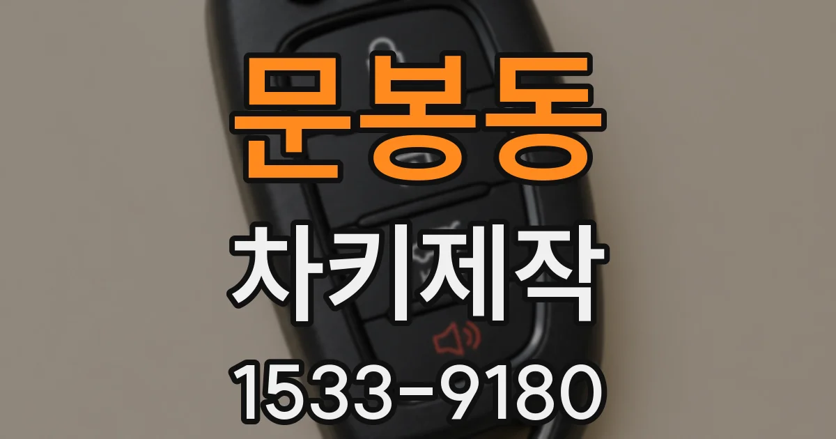 문봉동 차키제작