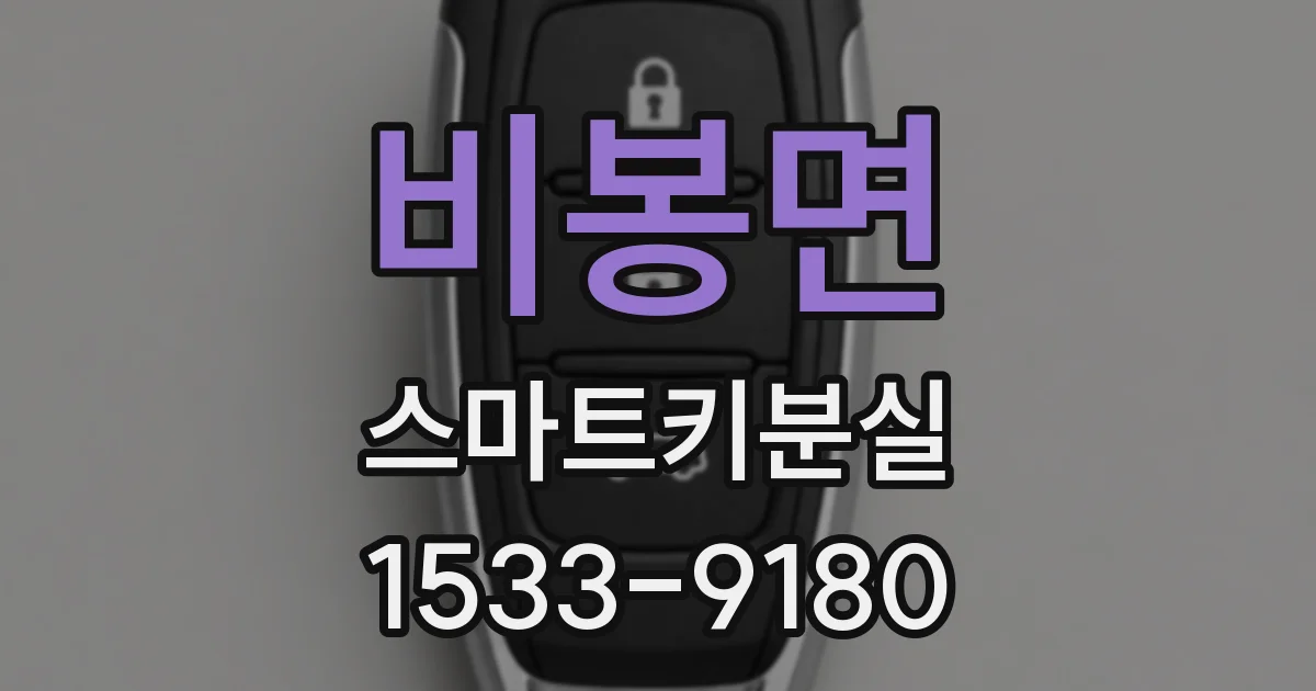 비봉면 스마트키분실