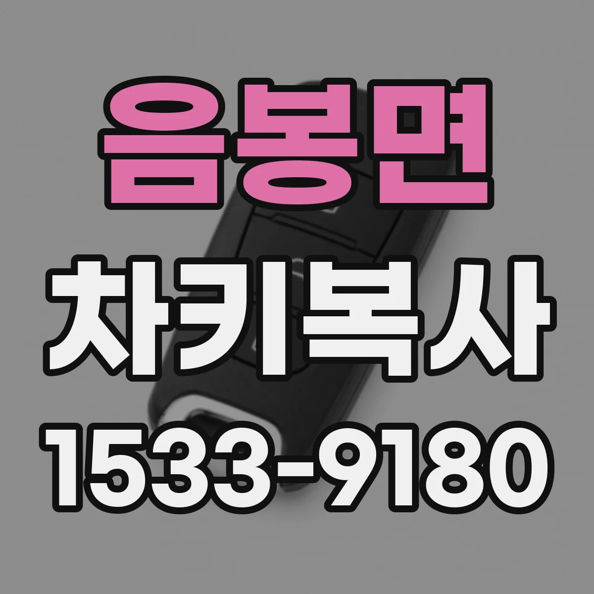 음봉면 차키복사