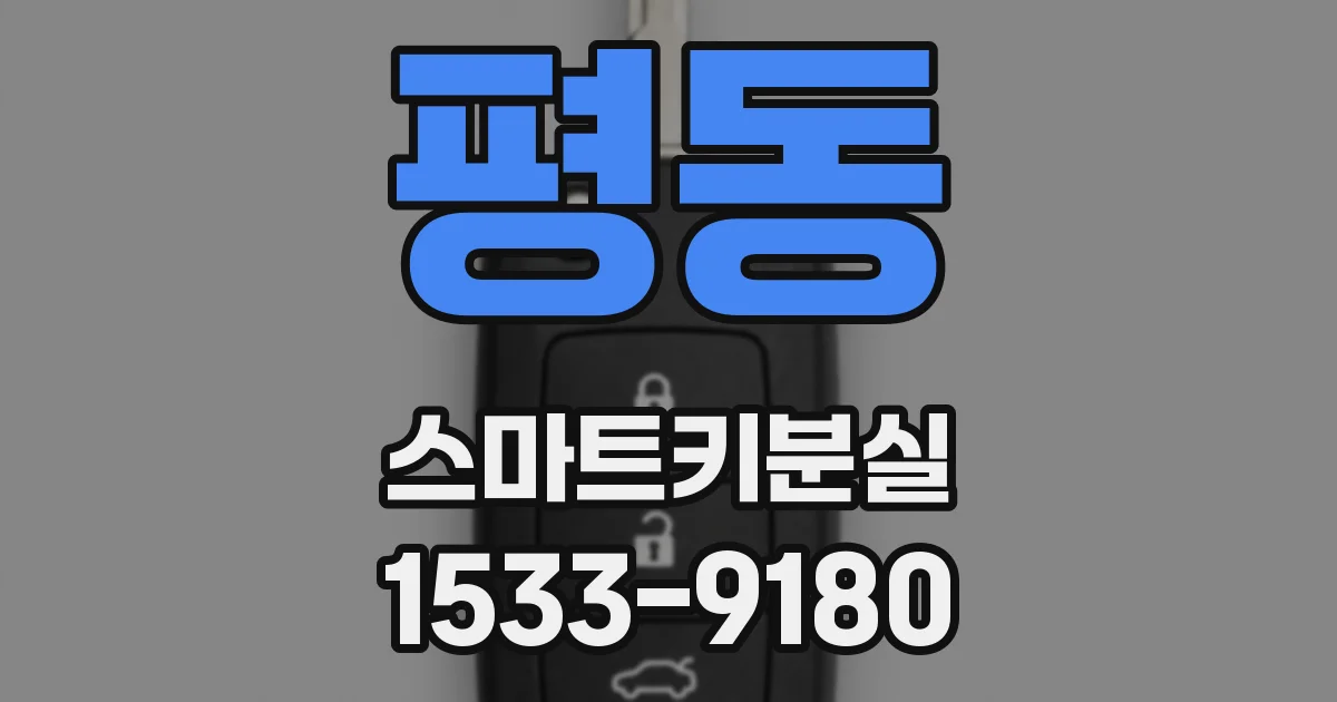 평동 스마트키분실