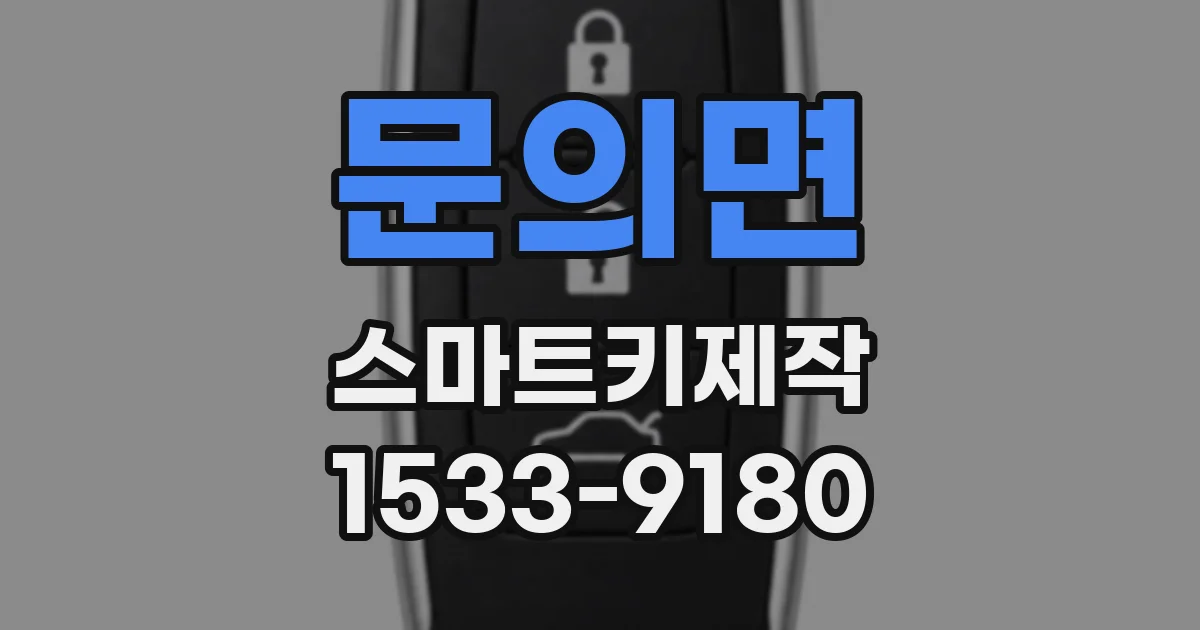문의면 스마트키제작