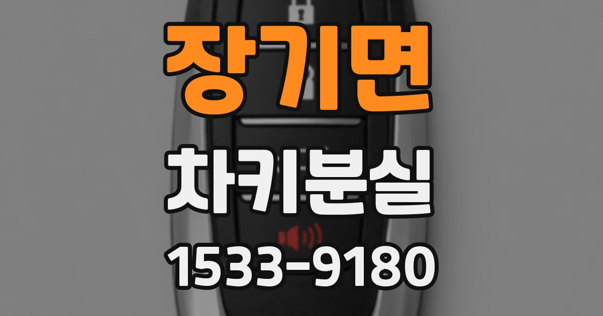 장기면 차키분실