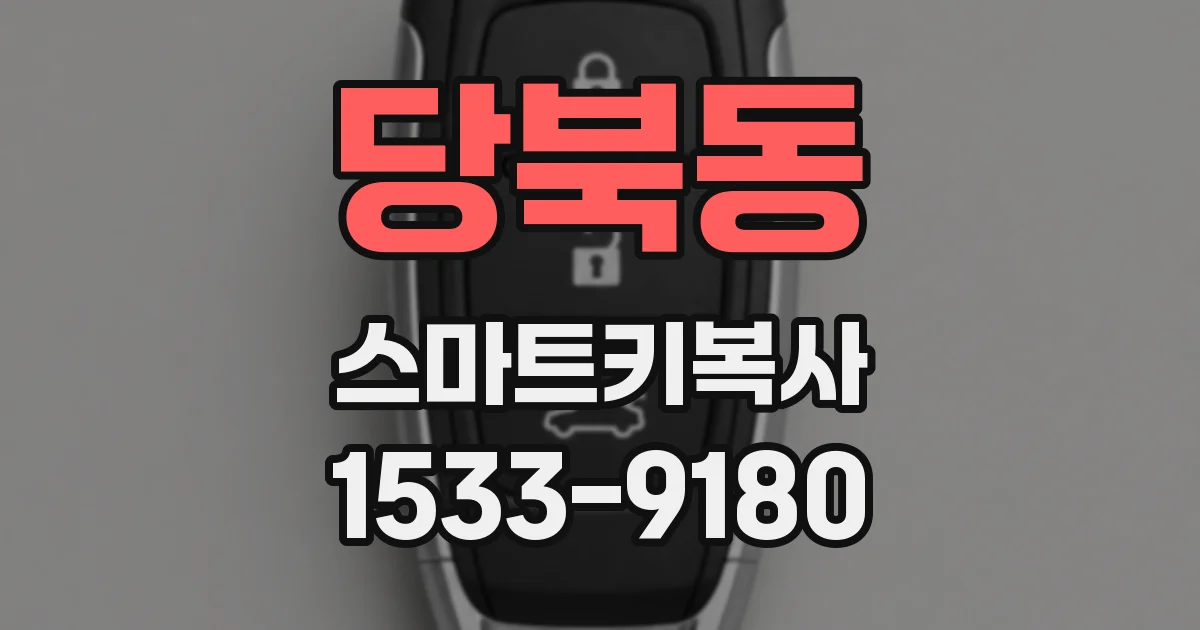 당북동 스마트키복사