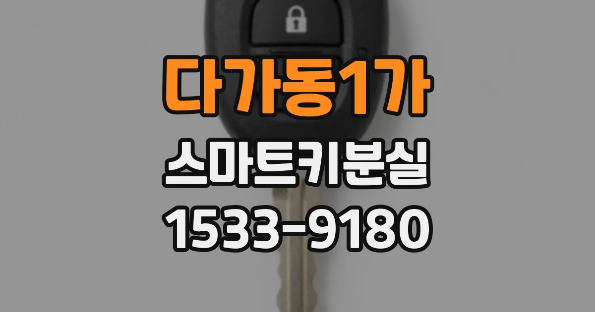 다가동1가 스마트키분실