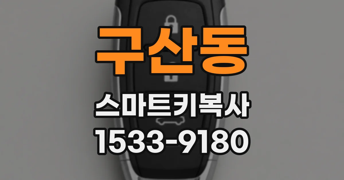 구산동 스마트키복사