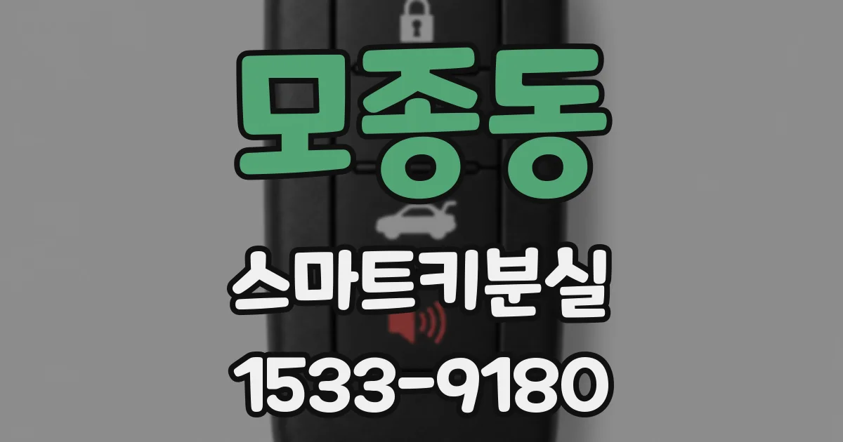 모종동 스마트키분실