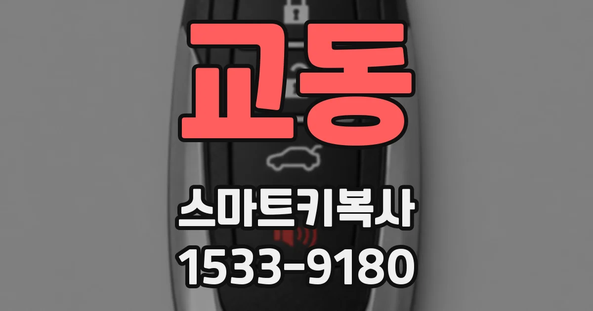 교동 스마트키복사