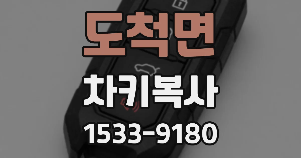 도척면 차키복사