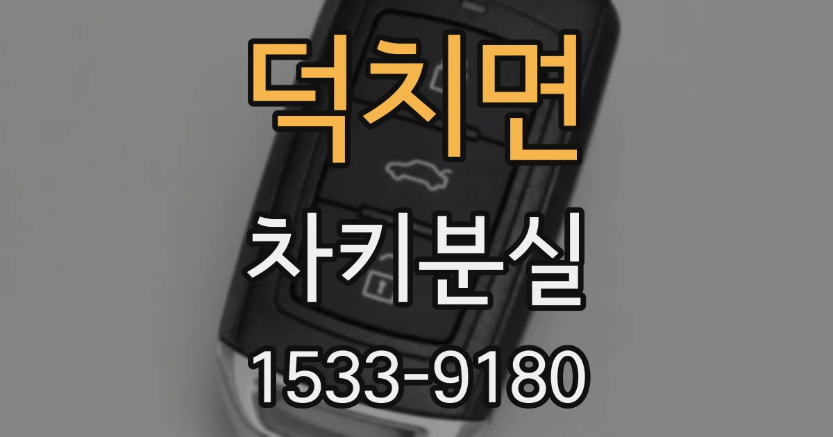 덕치면 차키분실