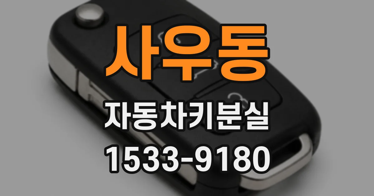 사우동 자동차키분실