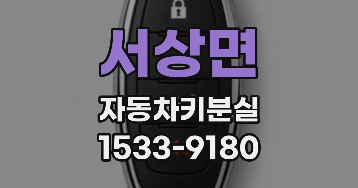 서상면 자동차키분실