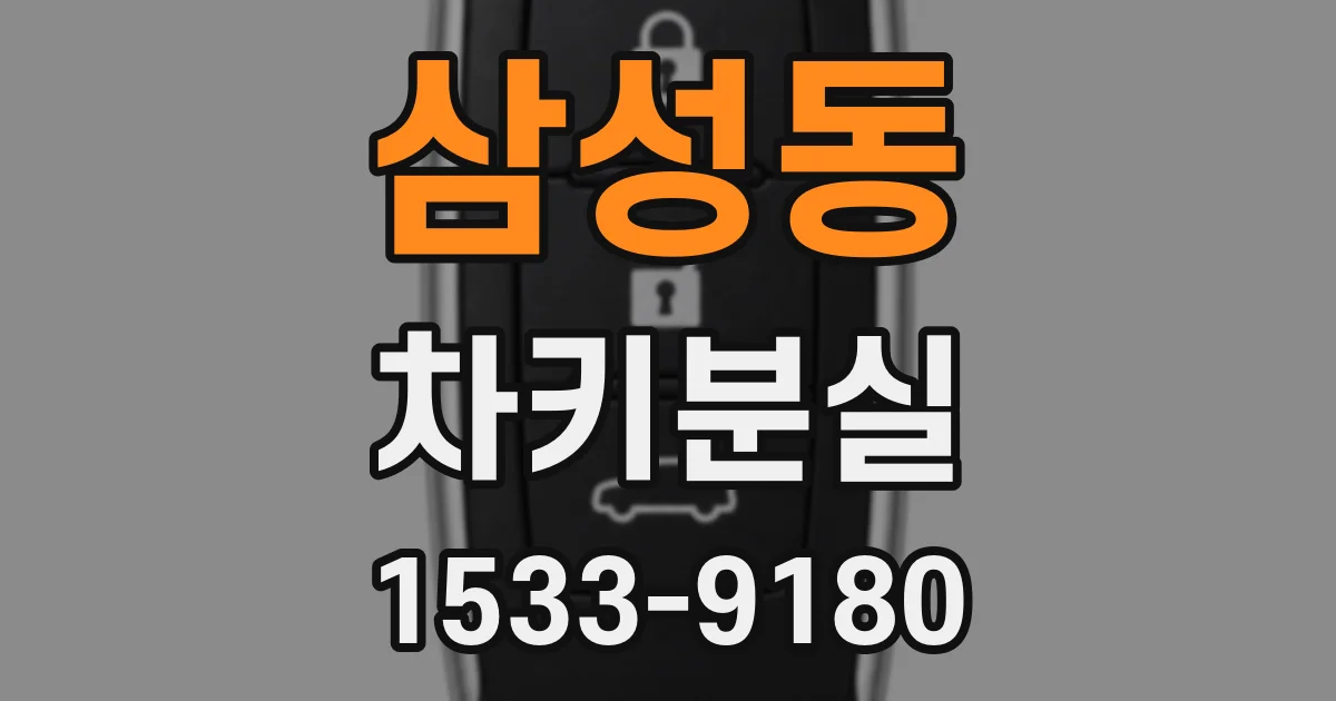 삼성동 차키분실
